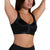 Leonisa Women's Black Multi Functional Back Support Posture Corrector Wireless Bra