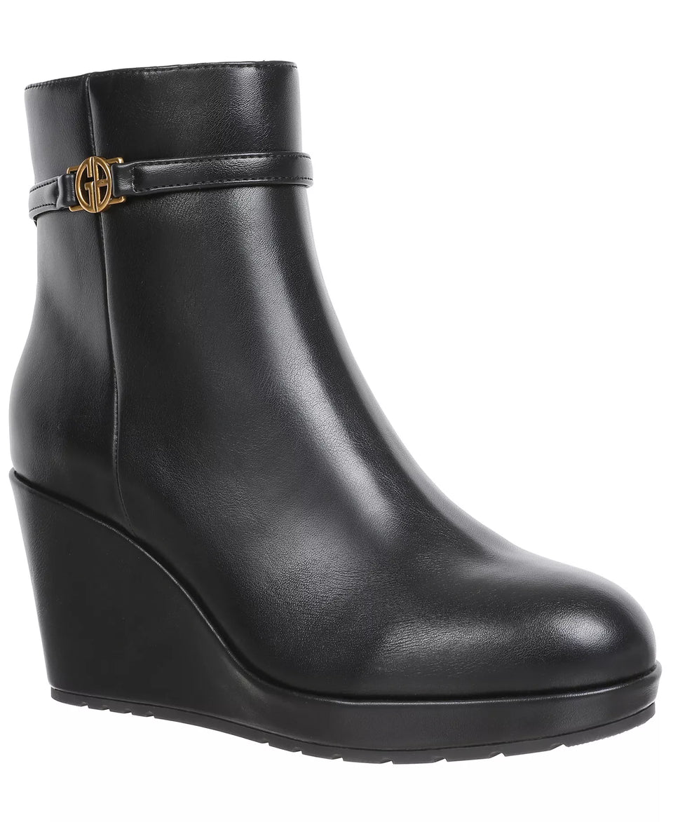 Giani Bernini Women's Black Glenaa Wedge Booties