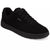 Navy blue sneaker with white sole on a white background