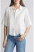 Beach Lunch Women's White Clo Eyelet Border Button-Up Shirt