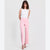 Anne Klein Women's Pink Wide Leg Cropped Pull On Pants