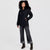 Michael Kors Women's Black Faux-Fur-Trim Hooded Puffer Jacket