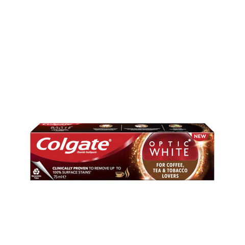 Colgate Optic White For Coffee Tea & Tobacco Users 75ml
