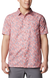 Columbia Men's Peach Regular Fit Printed Short Sleeve Casual Shirt | Columbia In Lebanon