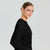 Sinsay Women's Black Long Sleeved Knit Top Sweater