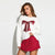 Sinsay Women's White Bow Sequin Blouse