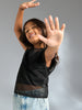 Sinsay Girl's Black Textured Sleeveless Blouse | Sinsay in Lebanon