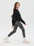 Sinsay Girl's Black Marble Print Leggings | Sinsay in Lebanon