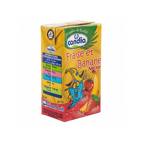 Candia Juice Fraise Et Banane 125ml