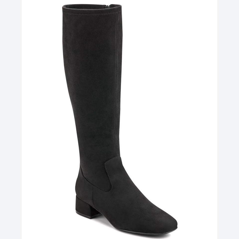 Easy Spirit Women's Black Danilyn Tall Extra Wide Calf Boots