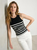 Sinsay Women's Black & white Sleeveless Blouse | Sinsay In Lebanon