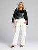 Sinsay Women's Black & white Sleeveless Blouse | Sinsay In Lebanon
