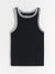 Sinsay Women's Black Ribbed Tank Top With Contrasting Piping | Sinsay In Lebanon