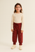 POMPdeLUX Girl's Dark Blush Fie Lt Quilted Sweatpants |POMPdeLUX in Lebanon