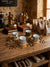 H.k Porcelain 4 Coffee Cup With Bamboo Saucer 100ml(MI14-10)