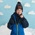 Sinsay Boy's Navy Blue Knit Turtleneck Collar