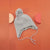 Sinsay Baby Boy's Light Grey Knitted Beanie Featuring Earflaps Beanie