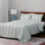 Berkshire Waffle Stripe Mint Green & White Comforter Set 3pcs | Berkshire In Lebanon