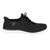 Black athletic shoe on a white background
