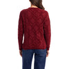 Weatherproof Vintage Women's Burgundy Chenille Crewneck Sweater