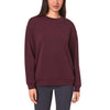 Mondetta Women's Plum Cozy Active Crewneck Sweatshirt