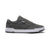 Gray sneaker with white sole on a white background