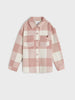 Sinsay Girl's Multi Color Long Sleeve Check Shacket Shirt | Sinsay In Lebanon