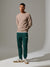 Sinsay Men's Steel Green Sweatpants With Cuffs | Sinsay In Lebanon
