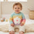 Sinsay Baby Girl's Multicolor White Flower Sweater