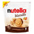 Packaging of Nutella biscuits with a white background