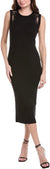 Vince Camuto Women's Black Crew Neck Tank Dress With Embroidery Mesh | Vince Camuto In Lebanon