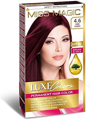 Miss Magic Luxe Colors Permanent Hair Colour Dark Cherry 4.6