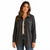 32 Degrees Women's Gray Button-Down Flannel Shacket Fleece Jacket