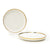 Hinox White & Gold Round Shape Deep Dinner Plate U-7 (1 pc) | Hinox In Lebanon
