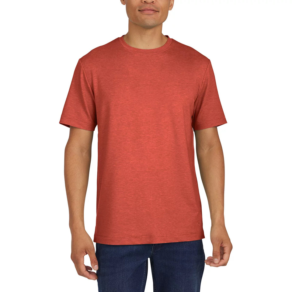 Lands’ End Men's Red Side Slit Classic Crew T-Shirt | Lands’ End in Lebanon