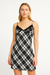 Forever 21 Women's Black & White Checkered Sleeveless Mini Dress | Forever 21 In Lebanon