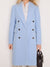 Sinsay Women's Baby Blue Split Back Hem Coat|Sinsay In Lebanon