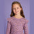 Sinsay Girl's Purple Floral Long Sleeves Blouse