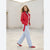 Sinsay Women's Light Blue Wide-Leg Jeans