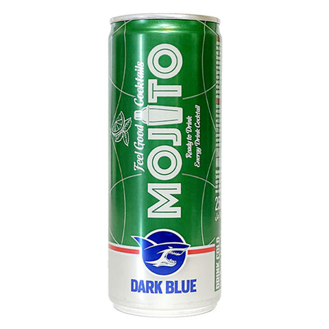 Dark Blue Energy Drink Cocktail MOJITO 250ML