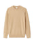 Celio Men's Beige Textured Knit Crewneck Sweater|Celio In Lebanon