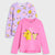 Sinsay Girl's Pink & Purple Pokémon Print Long Sleeve 2 Pack Blouse