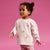 Sinsay Girl's Cream Long Sleeve Crew Neck Blouse