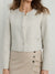Sinsay Women's Beige Knitted Buttoned Blazer|Sinsay In Lebanon