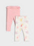 Sinsay Baby Girl's Dusty Pink & Off White Pack Of 2 Leggings