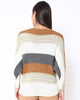 Zabaione Women's Multi Color Boat-Neck Pullover Sweater | Zabaione In Lebanon