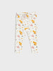 Children's leggings with fox pattern on a white background