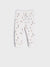 White leggings with small pattern on a white background