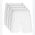 Clun Room Men's White 4 Pack Solid Boxers