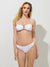 Sinsay Women's White Rib Knit Fabric Bikini Top | Sinsay In Lebanon